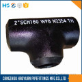 SCH40 in acciaio al carbonio Buttwelded y tee